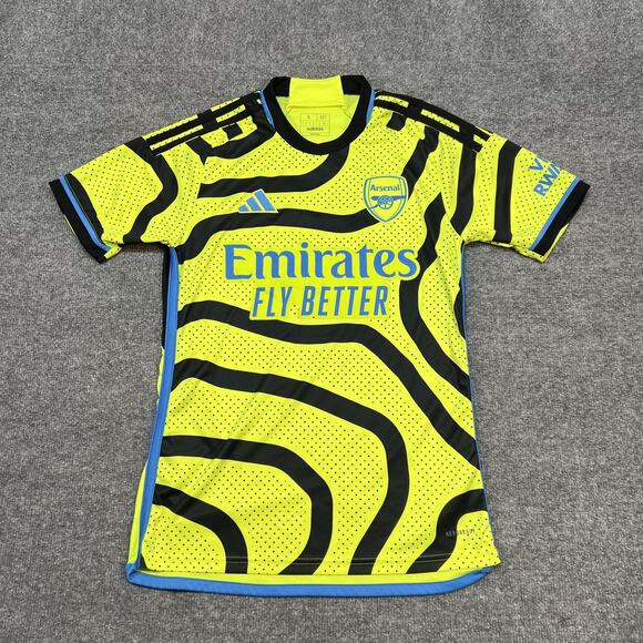 adidas Other - Arsenal Jersey Mens Small Yellow Away Soccer Saka 7 Emirates Adidas Slim Fit